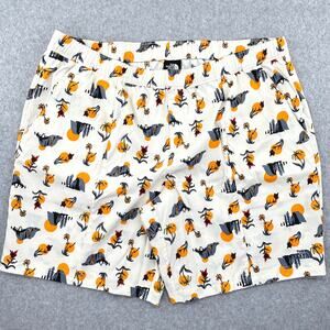 The North Face Class V Shorts Mens 2XL Vtg White Valley Sun Print Swim Pull On